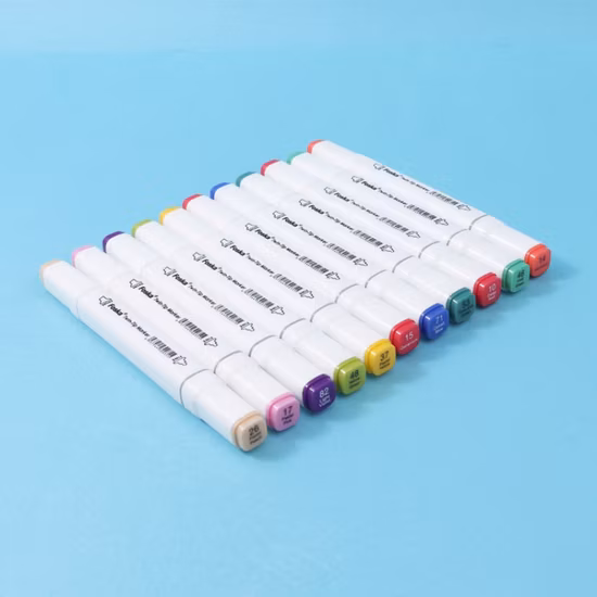 Profissional adulto uso pigmento rico 168 cores à base de álcool graffiti twin art marcador duplo